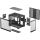 Deepcool CG330 3F (schwarz, Panorama-Design)