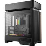Deepcool CL6600 (schwarz/holz, Tempered Glass)