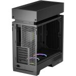 Deepcool CL6600 (schwarz/holz, Tempered Glass)