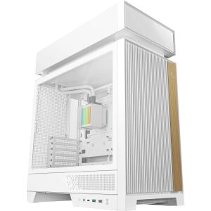 Deepcool CL6600 WH (weiß/holz, Tempered Glass)