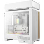 Deepcool CL6600 WH (weiß/holz, Tempered Glass)