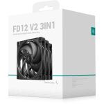 Deepcool FD12 V2 3IN1 (schwarz, 3er Pack, 120 mm)
