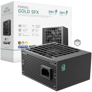Deepcool GAMER STORM PS850G (schwarz, 1x 12-Pin High-Power GPU, 3x PCIe, Kabelmanagement, 850 Watt)