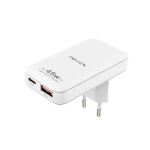 Nevox 45W DUAL slim USB-C Ladegerät GaN EU / US (weiß)