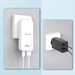 Nevox 45W DUAL slim USB-C Ladegerät GaN EU / US (weiß)