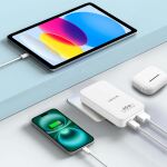 Nevox 45W DUAL slim USB-C Ladegerät GaN EU / US (weiß)