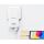 Nevox 45W DUAL slim USB-C Ladegerät GaN EU / US (weiß)