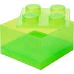 Room Copenhagen LEGO Storage Brick 4 Top Lid Translucent (hellgrün/transparent)