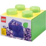 Room Copenhagen LEGO Storage Brick 4 Top Lid Translucent (hellgrün/transparent)