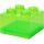 Room Copenhagen LEGO Storage Brick 4 Top Lid Translucent (hellgrün/transparent)