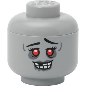 Room Copenhagen LEGO Storage Head "Zombie", mini (grau)