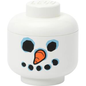 Room Copenhagen LEGO Storage Head "Snowman",  mini (weiß)