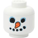 Room Copenhagen LEGO Storage Head "Snowman",  mini (weiß)