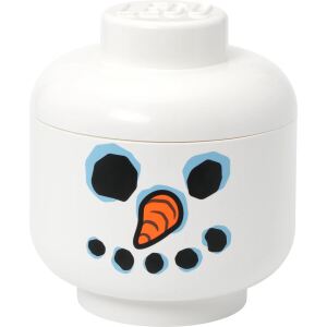 Room Copenhagen LEGO Storage Head "Snowman", groß (weiß)