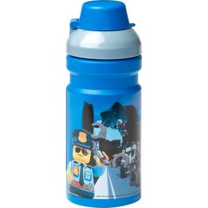 Room Copenhagen LEGO Trinkflasche City (blau/silber, 0,39 Liter)