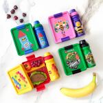 Room Copenhagen LEGO Lunch-Box Set Bee (lila/pink, 2-teilig, mit Trinkflasche)