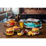 Ariete Hamburger-Grill Party Time (hellblau/silber, 1.200 Watt, 50s Style)
