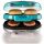 Ariete Hamburger-Grill Party Time (hellblau/silber, 1.200 Watt, 50s Style)