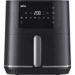 Braun Houshold Heißluftfritteuse MultiFry 5, HF 5034I (schwarz, 1.700 Watt, Korb 6,0 Liter)