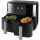 Braun Houshold Heißluftfritteuse TwinCook 3, TD 3030I (schwarz (matt), 2.850 Watt, 2 Körbe je 4 Liter)