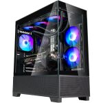 Silverstone Technology Lucid 05 (schwarz, 270° Panoramaglas-Design)