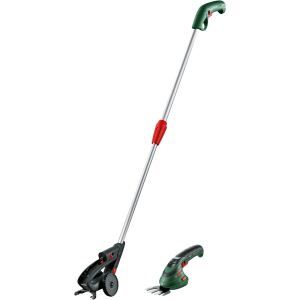 Bosch Power Tools ISIO III + Fahrstiel (grün/schwarz, Li-Ionen Akku 1,5Ah 3,6Volt)