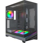 Montech SKY 3  (schwarz, Panorama-Glasfront)