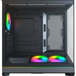 Montech SKY 3  (schwarz, Panorama-Glasfront)