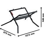 Bosch Power Tools Transport- und Arbeitstisch GTA700 0601B22900 (schwarz, für Bosch Tischkreissägen)