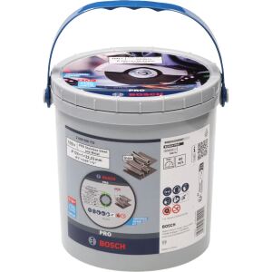 Bosch Power Tools PRO Stainless Steel and Metal, Ø 125 mm, 100 Stück im Eimer (Bohrung 22,23 mm, WA 60 T BF)