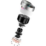 Ocypus Sigma L24 ARGB Prozessor All-in-One-Flüssigkeitskühler 12 cm Weiß 1 Stück(e)