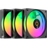 Ocypus Gamma F12 Elite ARGB (schwarz, Reverse, 3er Pack, 120 mm)