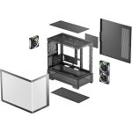 Deepcool CG380U 3F (schwarz, Panoramaglas-Gehäuse)
