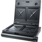 Steba Multi-Snack-Maker 3in1 SG 55 (schwarz, 1.100 Watt, mit 3 Platten-Sets)
