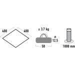 High Peak Tarp 2 (grau, 4m x 4m)