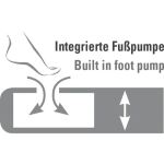 High Peak Camping-Luftmatratze Dayton 41006 (dunkelgrau, Fußpumpe)