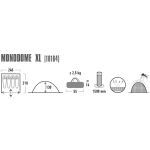 High Peak Kuppelzelt Monodome XL 4 (blau/grau)