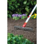 WOLF Garten Rechen DR-M 30 (rot/gelb, 30cm)