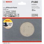 Bosch Power Tools Netzschleifblatt M480 Net Best for Wood and Paint, Ø 150mm, K180 (5 Stück, für Exzenterschleifer)