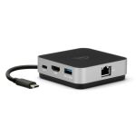 OWC USB-C Travel Dock E (grau/schwarz, HDMI, USB-A, Gigabit LAN)