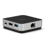 OWC USB-C Travel Dock E (grau/schwarz, HDMI, USB-A, Gigabit LAN)
