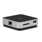 OWC USB-C Travel Dock E (grau/schwarz, HDMI, USB-A, Gigabit LAN)