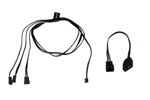 Alphacool Digital RGB LED Y-Kabel 3-fach mit JST Stecker (schwarz, 60cm)