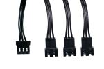 Alphacool Digital RGB LED Y-Kabel 3-fach mit JST Stecker (schwarz, 60cm)