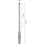 Bosch Power Tools EXPERT Hammerbohrer SDS-plus-7X, Ø 6mm, 30 Stück (Arbeitslänge 100mm)