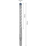 Bosch Power Tools EXPERT Hammerbohrer SDS-plus-7X, Ø 10mm, 50 Stück (Arbeitslänge 100mm)