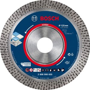 Bosch Power Tools Diamanttrennscheibe Expert HardCeramic, Ø 125mm (Bohrung 22,23mm)