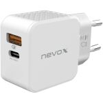 Nevox USB PD TYPE C + QC3.0 / PPS (weiß, 30 Watt)