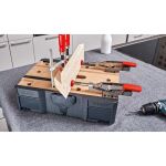 Bessey Ganzstahl-Tischzwinge GTR16S6H (silber/rot, 160 / 60, für Führungsschienen)