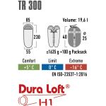 High Peak Schlafsack TR 300 (dunkelrot/grau)
